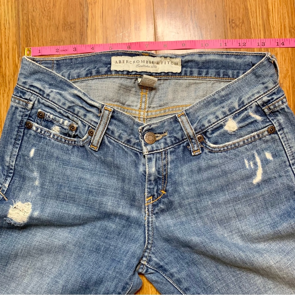 Vintage Abercrombie & Fitch Madison Distressed Low Rise Jean - Picture 6 of 8